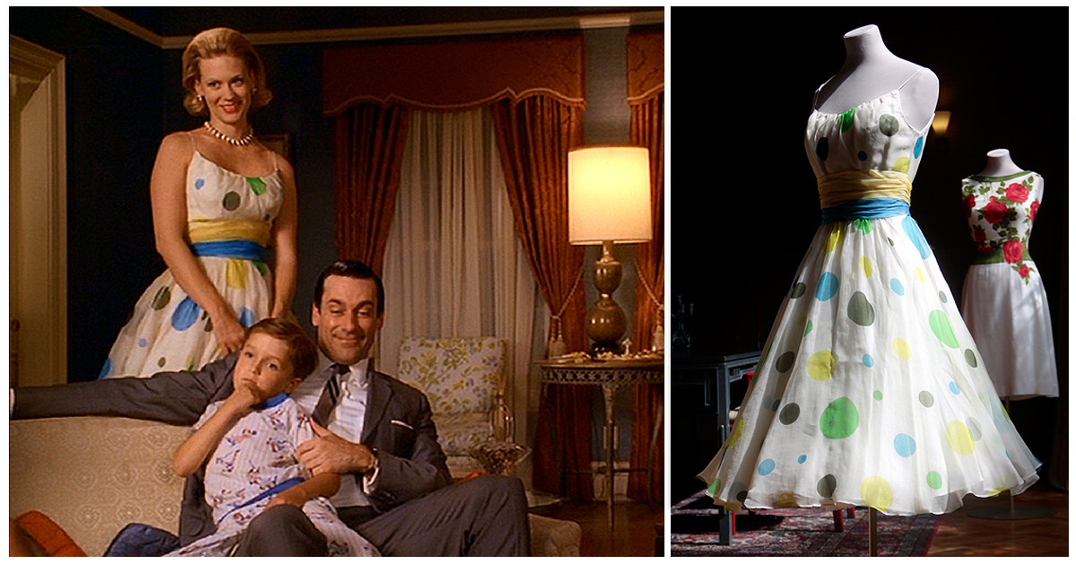 betty draper polka dot dress