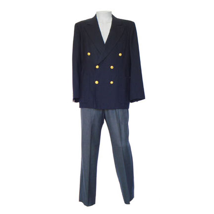 HOOK - Peter Banning (Robin Williams) Navy Double-Breasted Jacket and Grey Slacks