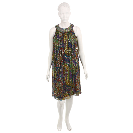 MAD MONEY - Jackie Truman (Katie Holmes) Silk Mini Dress with Sequin Detail