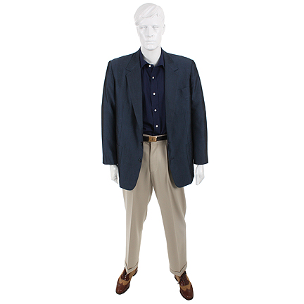 HAVANA- Jack Weil (Robert Redford) Dark Blue Jacket and Shirt with Khaki Pants