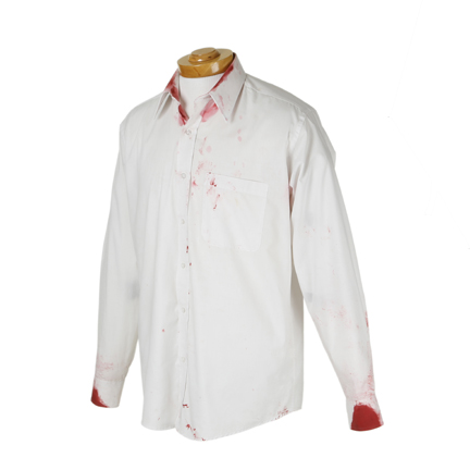 WHIPLASH-Andrew (Miles Teller) Distressed Dress Shirt