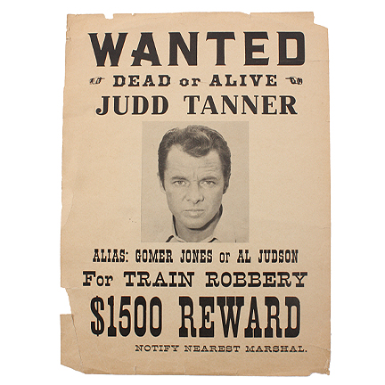 GUNFIGHT AT COMANCHE CREEK - Bob Gifford (Audie Murphy) Wanted Poster