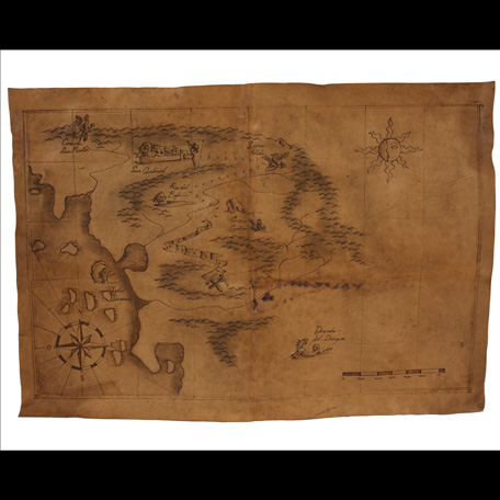 THE MASK OF ZORRO Prop “Treasure Map” of the El Dorado Mine