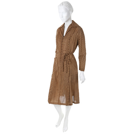 THE JEFFERSONS - Florence Johnston (Marla Gibbs)1970s gingham cotton day dress