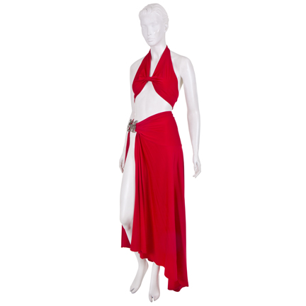 American Horror Story: Hotel- The Countess (Lady Gaga) Red Dragon Clasp Evening Gown