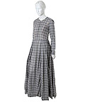A MILLION WAYS TO DIE IN THE WEST- Anna (Charlize Theron)  Grey/Black Plaid Western Dress