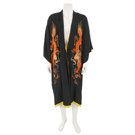 MAGIC MIKE - Dallas (Matthew McConaughey)- Vintage Black Silk Kimono