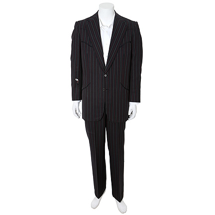 SEMI-TOUGH - Ed Bookman (Robert Preston) Grey Two-Piece Pinstripe Western Suit