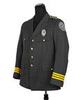 POLICE ACADEMY 3: BACK IN TRAINING - Comdt. Mauser (Art Metrano) Grey Police Jacket