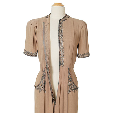 UNIDENTIFIED PRODUCTION - 1930’s Light Brown Studio Made Dress | The ...