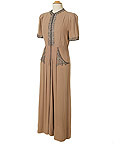 UNIDENTIFIED PRODUCTION - 1930’s Light Brown Studio Made Dress