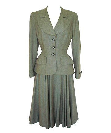 THE WAYWARD BUS - Camille Oaks (Jayne Mansfield) Gray 2 pc. Skirt Suit