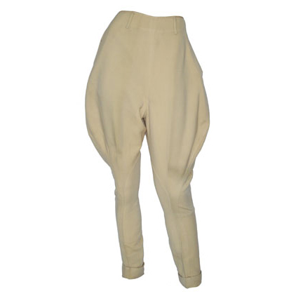 WINGS IN THE DARK - Cream wool pilot jodhpurs worn by Shirley Mason (Myrna Loy)