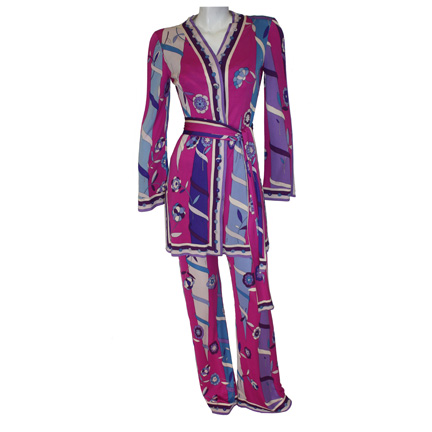 CASINO  Ginger McKenna (Sharon Stone) Vintage Pucci Lounge Pajama Ensemble