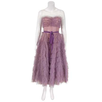 THE LAST SONG  Ronnie Miller (Miley Cyrus)  vintage purple dress