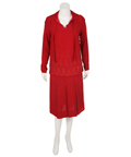 FRIDA - Frida Kahol (Salma Hayek) 1920s Vintage Red Silk Dress