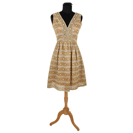 WALK THE LINE - June Carter (Reese Witherspoon) Gold Lame Mini Dress