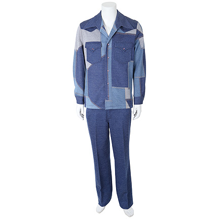 BEHIND THE CANDELABRA - Scott Thorson (Matt Damon) denim polyester leisure suit