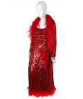 PARADISE - Loray (Octavia Spencer) Red Sequin Gown and Boa