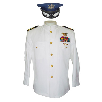 50 CENT - Naval jacket and officer's cap worn in 