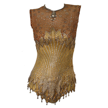 BRITNEY SPEARS - Gold bodysuit worn in 