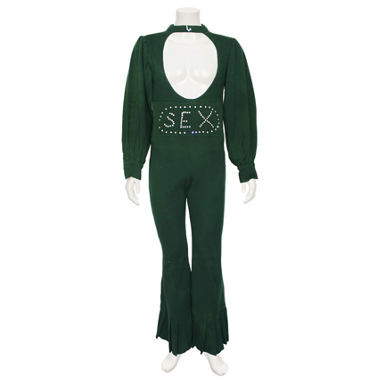 JAMES BROWN - Stage worn green S.E.X. jumpsuit