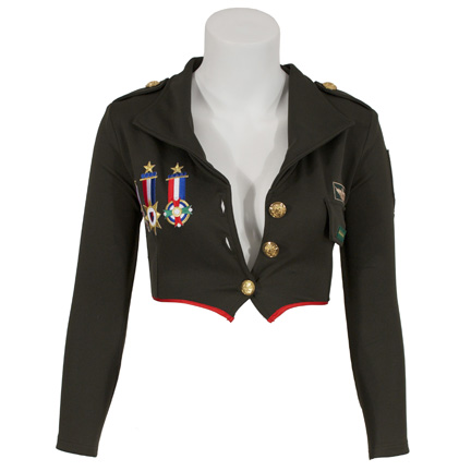 CHRISTINA AGUILERA  Military style jacket worn on cover of the “Candyman” single