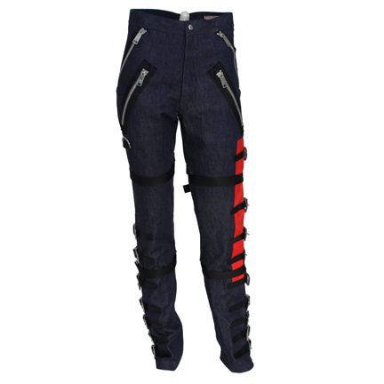 MICHAEL JACKSON  Bad album custom prototype denim buckle pants