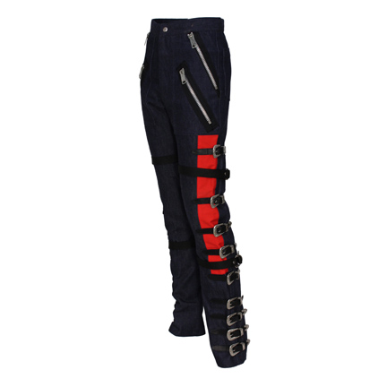 MICHAEL JACKSON - custom prototype denim buckle pants made for “Bad ...