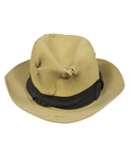 DICK TRACY  Dick Tracy (Warren Beatty) signature hat with bullet holes.