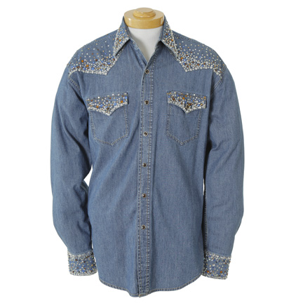 DREAMGIRLS - James 'Thunder' Early (Eddie Murphy) Jeweled Stetson Denim Shirt