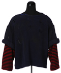 POPEYE - Bluto (Paul L. Smith) Signature Blue Cable Knit Sweater
