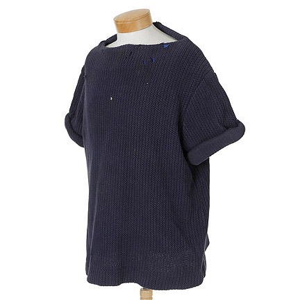 POPEYE - Bluto (Paul L. Smith) Signature Blue Cable Knit Sweater