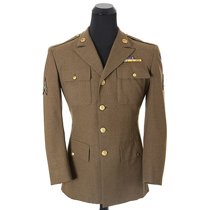 HOLLYWOOD CANTEEN - Slim Green (Robert Hutton) wool military tunic