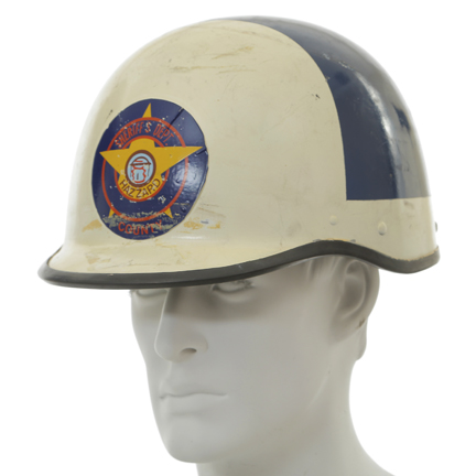 DUKES OF HAZZARD - Sheriff Rosco P. Coltrane (James Best) Hazzard County Helmet