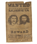 THE MASK OF ZORRO  Alejandro Murrieta /  Zorro (Antonio Banderas)  Prop Wanted Poster