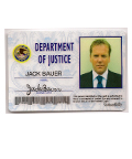 24 - Jack Bauer (Kiefer Sutherland) Department of Justice Prop ID Card