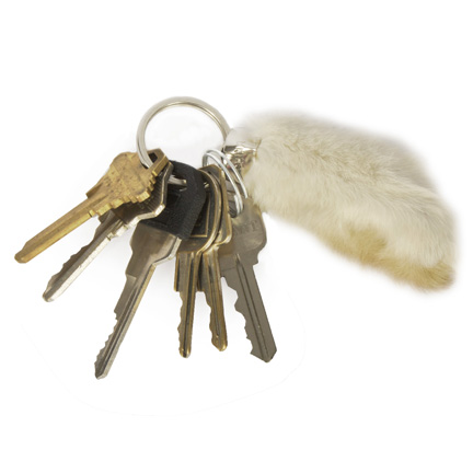 DRIVE  Driver (Ryan Gosling)  rabbits foot keychain and keys