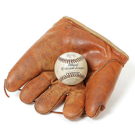 THE NATURAL Bartholomew Bump Bailey (Michael Madsen) Baseball Glove and Baseball