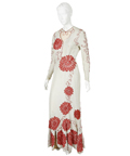 DEBBIE REYNOLDS COLLECTION - Loretta Young (Made For) Erma Beal Beaded Gown