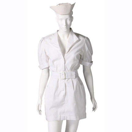 BODY BAGS  The Nurse (Deborah Harry) costume