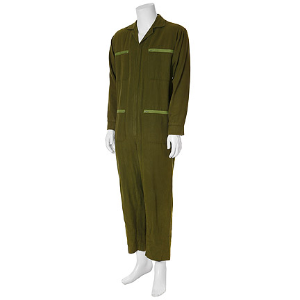 CONQUEST OF THE PLANET OF THE APES - Chimpanzee Worker (Background Actor) Green Jumpsuit