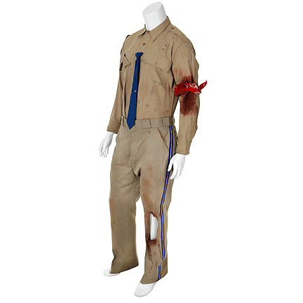 MOTEL HELL  Sheriff Bruce Smith (Paul Linke)  Bloody Police Uniform