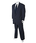 THE SOPRANOS - Bobby Bacala (Steve Schirripa) In Camelot  Dark Blue-Grey Suit