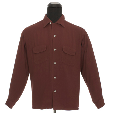 SIX FEET UNDER - Russell Corwin (Ben Foster) Maroon Button Down Shirt