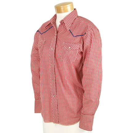 LAVERNE AND SHIRLEY - Sgt. Alvinia T. Plout (Vicki Lawrence) Gingham “Cowboy Bills” Shirt