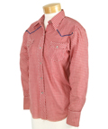 LAVERNE AND SHIRLEY - Sgt. Alvinia T. Plout (Vicki Lawrence) Gingham “Cowboy Bills” Shirt