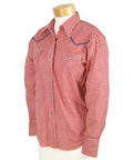 LAVERNE AND SHIRLEY - Sgt. Alvinia T. Plout (Vicki Lawrence) Gingham Cowboy Bills Shirt