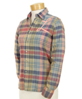 LAVERNE AND SHIRLEY - Laverne DeFazio (Penny Marshall) Pink & Blue Plaid Shirt with Pink L