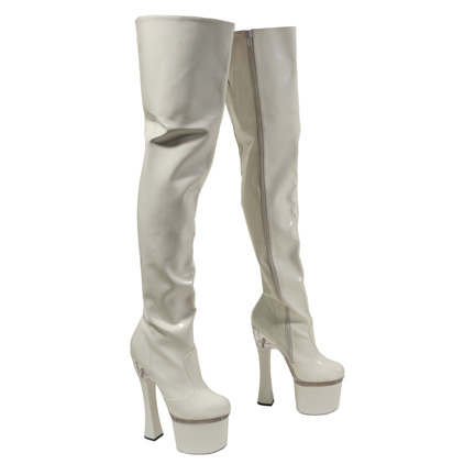 V.I.P. – Vallery Irons (Pamela Anderson) Screen Worn White Thigh High Boots